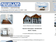Tablet Screenshot of neumann-heizung.de